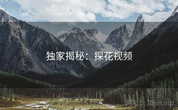 独家揭秘：探花视频