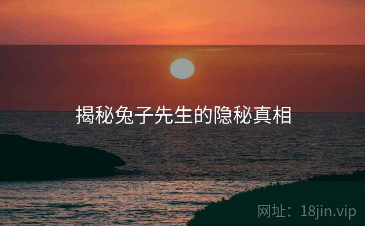揭秘兔子先生的隐秘真相 揭秘兔子先生的隐秘真相